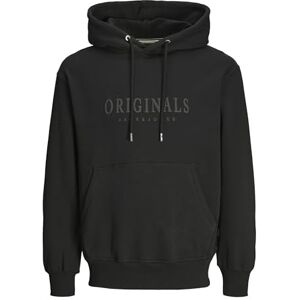 JACK & JONES Men's Jorfrederiksberg Hoodie Hooded Sweatshirt, Black, XS JACK & JONES Men's Jorfrederiksberg Hoodie Hooded Sweatshirt, Black, XS