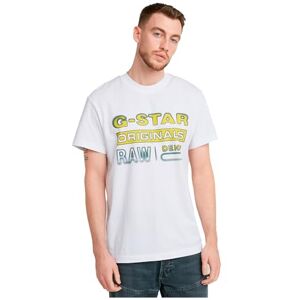 G-STAR RAW G-Star Men's Gradient Originals T-Shirt, White (white D25149-336-110), L G-STAR RAW G-Star Men's Gradient Originals T-Shirt, White (white D25149-336-110), L