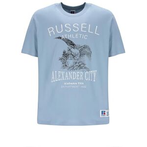 Russell Athletic Men's Aaron-S/S Crewneck TEE Shirt T, Ashley Blue, S Russell Athletic Men's Aaron-S/S Crewneck TEE Shirt T, Ashley Blue, S