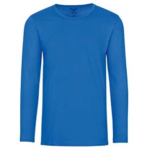 Trigema Men's Long-Sleeved T-Shirt blue Medium Trigema Men's Long-Sleeved T-Shirt blue Medium