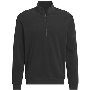 adidas Men's MENS ULTIMATE365 TERRY CLOTH QUARTER ZIP PULLOVER, black, L adidas Men's MENS ULTIMATE365 TERRY CLOTH QUARTER ZIP PULLOVER, black, L