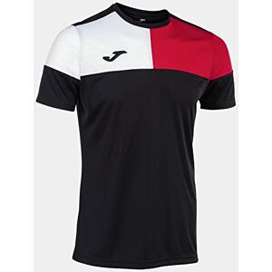 Joma Men's Short-Sleeved T-Shirt 6XS 3XL Crew V Black Red Joma Men's Short-Sleeved T-Shirt 6XS 3XL Crew V Black Red