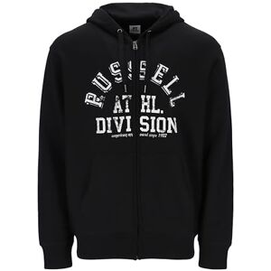 Russell Athletic A30272-IO-099 CASE-ZIP THROUGH HOODY Sweatshirt Men's BLACK Size L Russell Athletic A30272-IO-099 CASE-ZIP THROUGH HOODY Sweatshirt Men's BLACK Size L