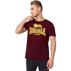 Lonsdale London Men's Logo Regular Fit T-Shirt Vintage Oxblood, Medium Lonsdale London Men's Logo Regular Fit T-Shirt Vintage Oxblood, Medium