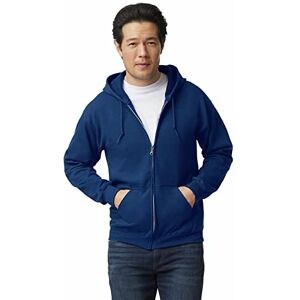 Gildan Men's Fleece Zip Hooded Sweatshirt, Style G18600, Navy, S Gildan Men's Fleece Zip Hooded Sweatshirt, Style G18600, Navy, S