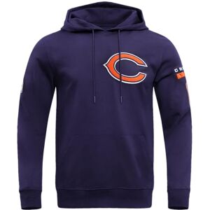 Pro Standard Mens NFL Chicago Bears Classic Chenille Pull Over Hoodie Midnight Navy L Pro Standard Mens NFL Chicago Bears Classic Chenille Pull Over Hoodie Midnight Navy L