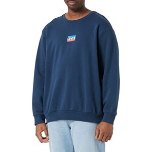 Levi's Men's Standard Graphic Crew Sweatshirt, Mini Sportswear Dress Blues, M Levi's Men's Standard Graphic Crew Sweatshirt, Mini Sportswear Dress Blues, M
