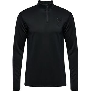 hummel Men's Hmlactive Pl Half Zip Sweatshirt Black hummel Men's Hmlactive Pl Half Zip Sweatshirt Black