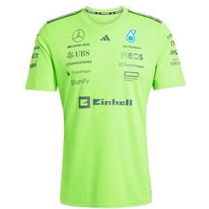 adidas Men's Mercedes AMG Petronas Formula ONE Team Team Set UP TEE Men, Solar Green/Black, XXL adidas Men's Mercedes AMG Petronas Formula ONE Team Team Set UP TEE Men, Solar Green/Black, XXL