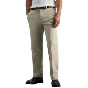 Haggar Men's Premium No Iron Khaki Straight Fit Flat Front Casual Pant, Sand, 40W x 30L Haggar Men's Premium No Iron Khaki Straight Fit Flat Front Casual Pant, Sand, 40W x 30L