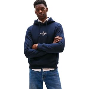 Tommy Hilfiger Men’s Outline Flag Script Hoodie, Blue (Desert Sky), XL Tommy Hilfiger Men’s Outline Flag Script Hoodie, Blue (Desert Sky), XL
