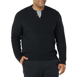 Amazon Essentials Men's Long-Sleeve Soft Touch Henley Jumper, Black, M Amazon Essentials Men's Long-Sleeve Soft Touch Henley Jumper, Black, M