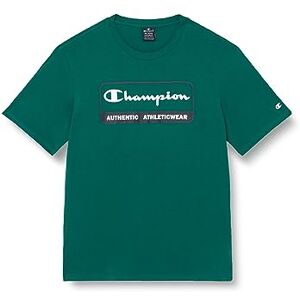 Champion Men's Legacy Graphic Shop Authentic S-s Crewneck T Shirt, Verde Scuro, S UK Champion Men's Legacy Graphic Shop Authentic S-s Crewneck T Shirt, Verde Scuro, S UK