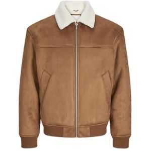 JACK & JONES Men's Jprccted Bomber Jacket, Toffee, S JACK & JONES Men's Jprccted Bomber Jacket, Toffee, S