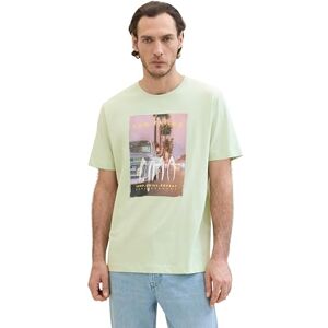 TOM TAILOR Men's 1042532 T-Shirt, 35169-Tender Sea Green, S TOM TAILOR Men's 1042532 T-Shirt, 35169-Tender Sea Green, S
