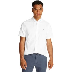 Tommy Hilfiger Men’s Short Sleeve Flex Poplin Solid Shirt, White (Optic White), XXL Tommy Hilfiger Men’s Short Sleeve Flex Poplin Solid Shirt, White (Optic White), XXL