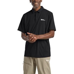 Jack Wolfskin Men's Delgami Polo M T-Shirt, Black, XXL Jack Wolfskin Men's Delgami Polo M T-Shirt, Black, XXL