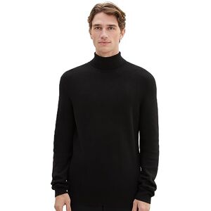 TOM TAILOR Men's 1038241 Pullover Sweater, 29999-Black, XXL TOM TAILOR Men's 1038241 Pullover Sweater, 29999-Black, XXL
