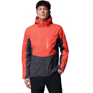 Columbia Men's Pouring Adventure 3 Jacket, Waterproof Rain Jacket, Zing, Shark, XL Columbia Men's Pouring Adventure 3 Jacket, Waterproof Rain Jacket, Zing, Shark, XL
