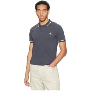 Calvin Klein Men’s Tipping Slim Fit Short Sleeve Polo Shirt with Stretch, Blue (India Ink), XXL Calvin Klein Men’s Tipping Slim Fit Short Sleeve Polo Shirt with Stretch, Blue (India Ink), XXL