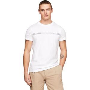 Tommy Hilfiger Men's Stripe Chest Tee Mw0mw34428 S/S T-Shirts, White (White), XS Tommy Hilfiger Men's Stripe Chest Tee Mw0mw34428 S/S T-Shirts, White (White), XS