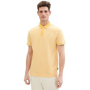 TOM TAILOR Men's 1040822 Polo Shirt, 35204-White Sunny Yellow Twotone, M TOM TAILOR Men's 1040822 Polo Shirt, 35204-White Sunny Yellow Twotone, M