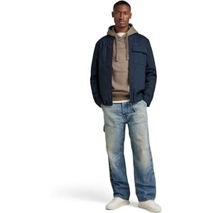 G-STAR RAW Men's Lofty pdd Blue Quilted Overshirt, M G-STAR RAW Men's Lofty pdd Blue Quilted Overshirt, M
