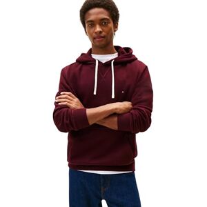 Tommy Hilfiger Men’s Seasonal Fleece Hoodie with Kangaroo Pocket, Red (Deep Burgundy), M Tommy Hilfiger Men’s Seasonal Fleece Hoodie with Kangaroo Pocket, Red (Deep Burgundy), M