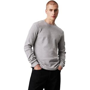 Calvin Klein Men’s Basic Badge Waffle Long Sleeve Top, Grey (Gray Heather), 3XL Calvin Klein Men’s Basic Badge Waffle Long Sleeve Top, Grey (Gray Heather), 3XL