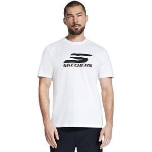 Skechers Men's Performance Logo Tee T-Shirt, White, XL Skechers Men's Performance Logo Tee T-Shirt, White, XL