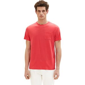 TOM TAILOR Men's 1036319 Basic T-Shirt with Chest Pocket, 31045-Soft Berry Red, L TOM TAILOR Men's 1036319 Basic T-Shirt with Chest Pocket, 31045-Soft Berry Red, L