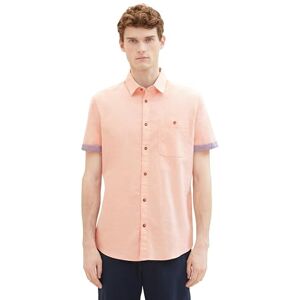 TOM TAILOR Men's 1040122 Shirt, 34647-Fruity Orange Chambray, L TOM TAILOR Men's 1040122 Shirt, 34647-Fruity Orange Chambray, L