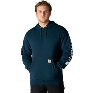 Carhartt Men's Loose Fit Midweight Logo Sleeve Graphic Sweatshirt, New Navy, XXL Carhartt Men's Loose Fit Midweight Logo Sleeve Graphic Sweatshirt, New Navy, XXL