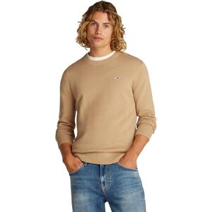 Tommy Jeans Mens TJM Slim Essential Light Dm0dm18895 Pullover Sweater, Beige, 3XL Plus UK Tommy Jeans Mens TJM Slim Essential Light Dm0dm18895 Pullover Sweater, Beige, 3XL Plus UK