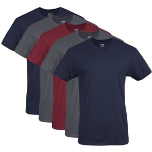 Gildan Men's Crew T-Shirts, Multipack, Style G1100 Underwear, Navy/Charcoal/Cardinal Red (5-Pack), XXL (Pack of 5) Gildan Men's Crew T-Shirts, Multipack, Style G1100 Underwear, Navy/Charcoal/Cardinal Red (5-Pack), XXL (Pack of 5)