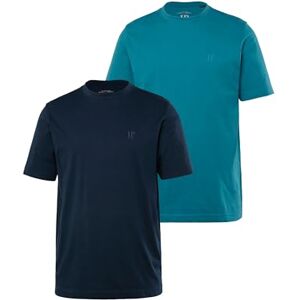 JP 1880 Menswear Big & Tall Plus Size L-8XL 2-Pack Basic Short Sleeve Tees Dark Petrol X-Large 702637741-XL JP 1880 Menswear Big & Tall Plus Size L-8XL 2-Pack Basic Short Sleeve Tees Dark Petrol X-Large 702637741-XL