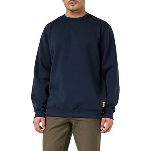 Carhartt Men's Loose Fit Midweight Crewneck Sweatshirt, New Navy, S Carhartt Men's Loose Fit Midweight Crewneck Sweatshirt, New Navy, S