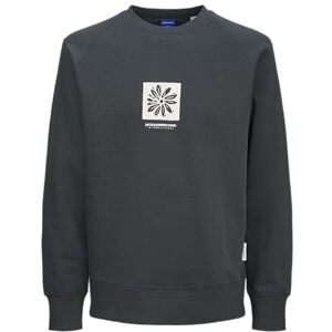 JACK & JONES Men's Jorportland Box Sweat Crew Neck Sweatshirt, Forest River, M JACK & JONES Men's Jorportland Box Sweat Crew Neck Sweatshirt, Forest River, M