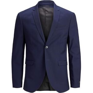 JACK & JONES Male Single Breasted Blazer Plus Size Slim Fit Blazer, Medieval Blue, 64 Große Größen JACK & JONES Male Single Breasted Blazer Plus Size Slim Fit Blazer, Medieval Blue, 64 Große Größen