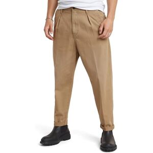 G-STAR Men's Pleated Chino Relaxed Tapered, Beige/khaki (safari D24543-C962-B444), 36W / 32L G-STAR Men's Pleated Chino Relaxed Tapered, Beige/khaki (safari D24543-C962-B444), 36W / 32L
