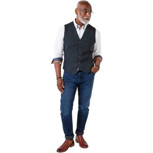 Joe Browns Men's Classic Look Herringbone Button Waistcoat Blazer, Navy, 38 Joe Browns Men's Classic Look Herringbone Button Waistcoat Blazer, Navy, 38