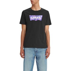 Levi's Men's Graphic Crewneck Tee T-Shirt, Watercolor Bw Fill Caviar, XS Levi's Men's Graphic Crewneck Tee T-Shirt, Watercolor Bw Fill Caviar, XS
