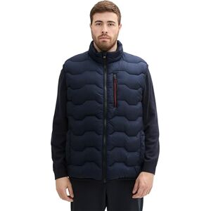 TOM TAILOR Men's Plus Size Hybrid Vest with Hood, 10668 Sky Captain Blue, XXL TOM TAILOR Men's Plus Size Hybrid Vest with Hood, 10668 Sky Captain Blue, XXL