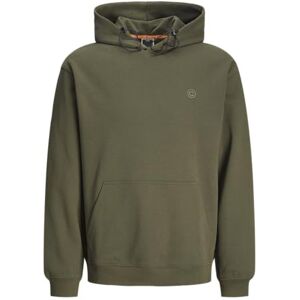 JACK & JONES Men's Jcooutdoor Sweat Hood Sn Sweatshirt, Forest Night, M JACK & JONES Men's Jcooutdoor Sweat Hood Sn Sweatshirt, Forest Night, M