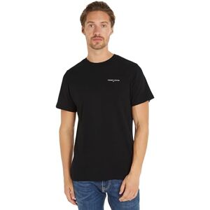 Tommy Jeans Men's Tjm Slim Linear Chest Tee Ext Dm0dm18555 S/S T-Shirt, Black (Black), XS Tommy Jeans Men's Tjm Slim Linear Chest Tee Ext Dm0dm18555 S/S T-Shirt, Black (Black), XS