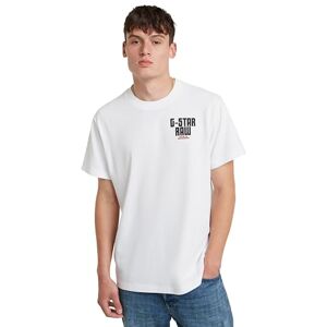 G-STAR RAW G-Star Men's Engine Back Graphic Loose T-Shirt, White (white D24690-C336-110), S G-STAR RAW G-Star Men's Engine Back Graphic Loose T-Shirt, White (white D24690-C336-110), S