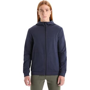 Icebreaker Men's Central Classic Long Sleeve Zip Hoodie Merino Wool Midlayer Top, Zip up Sweatshirt, Running Top Midnight Navy, L Icebreaker Men's Central Classic Long Sleeve Zip Hoodie Merino Wool Midlayer Top, Zip up Sweatshirt, Running Top Midnight Navy, L