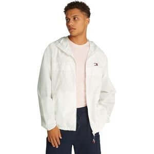 Tommy Jeans Mens Tjm Lw Chicago Ext Dm0dm20204 Windbreaker Jacket, White (Ecru), S UK Tommy Jeans Mens Tjm Lw Chicago Ext Dm0dm20204 Windbreaker Jacket, White (Ecru), S UK