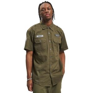 Brandit Luis Vintage Shirt Short Sleev, color: olive, size: L Brandit Luis Vintage Shirt Short Sleev, color: olive, size: L