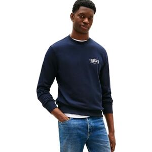 Tommy Hilfiger Men’s Regular Fit Stacked Sweatshirt, Blue (Desert Sky), L Tommy Hilfiger Men’s Regular Fit Stacked Sweatshirt, Blue (Desert Sky), L